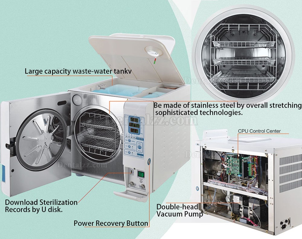 Getidy® JY Series 12-23L 医療機器用 オートクレーブ 高圧蒸気滅菌器 クラスB